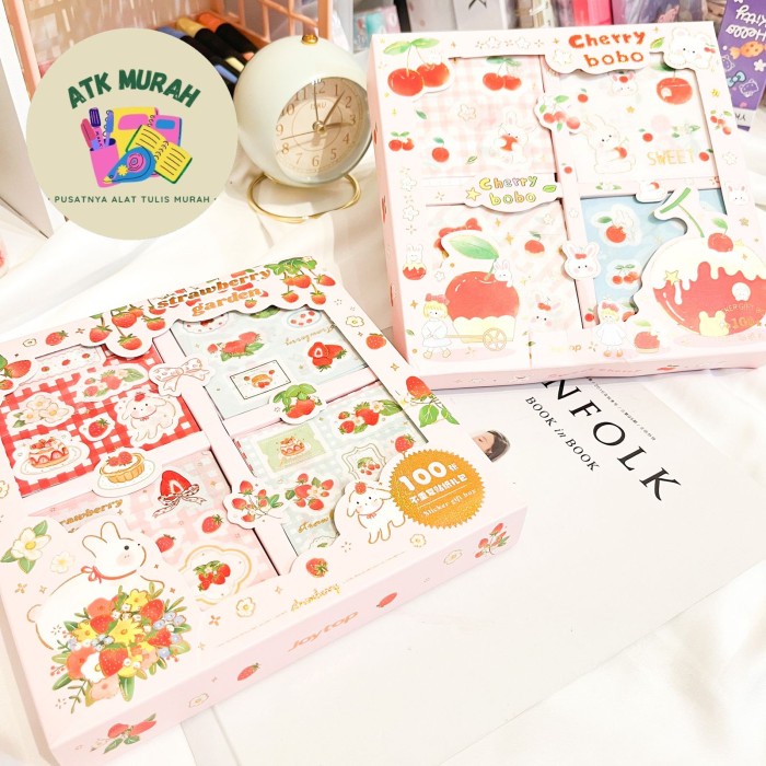 

Stiker Box Stiker Senmu Isi 100 Lembar Waterproof Anti Air Sticker Hadiah Kad