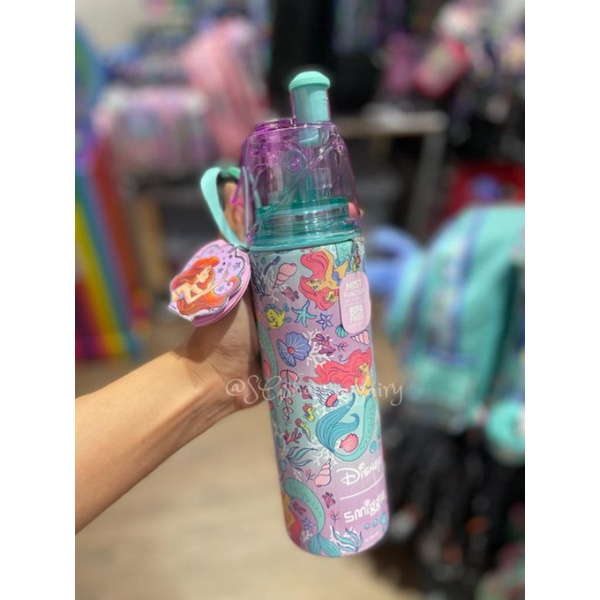 [READY STOCK] Smiggle DISNEY Princess Ariel Insulated Stainless Steel Spritz Drink Bottle 500 ML