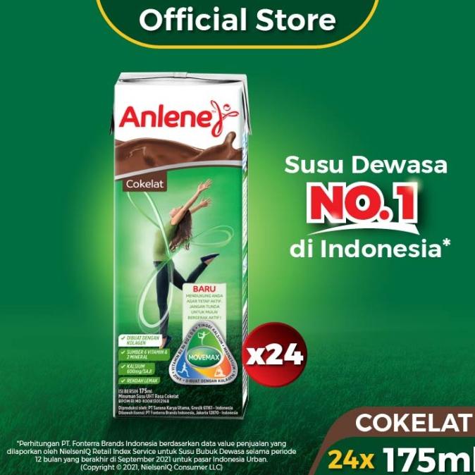 

Anlene Susu UHT Cokelat 24 x 175ml - Tulang, Sendi & Otot