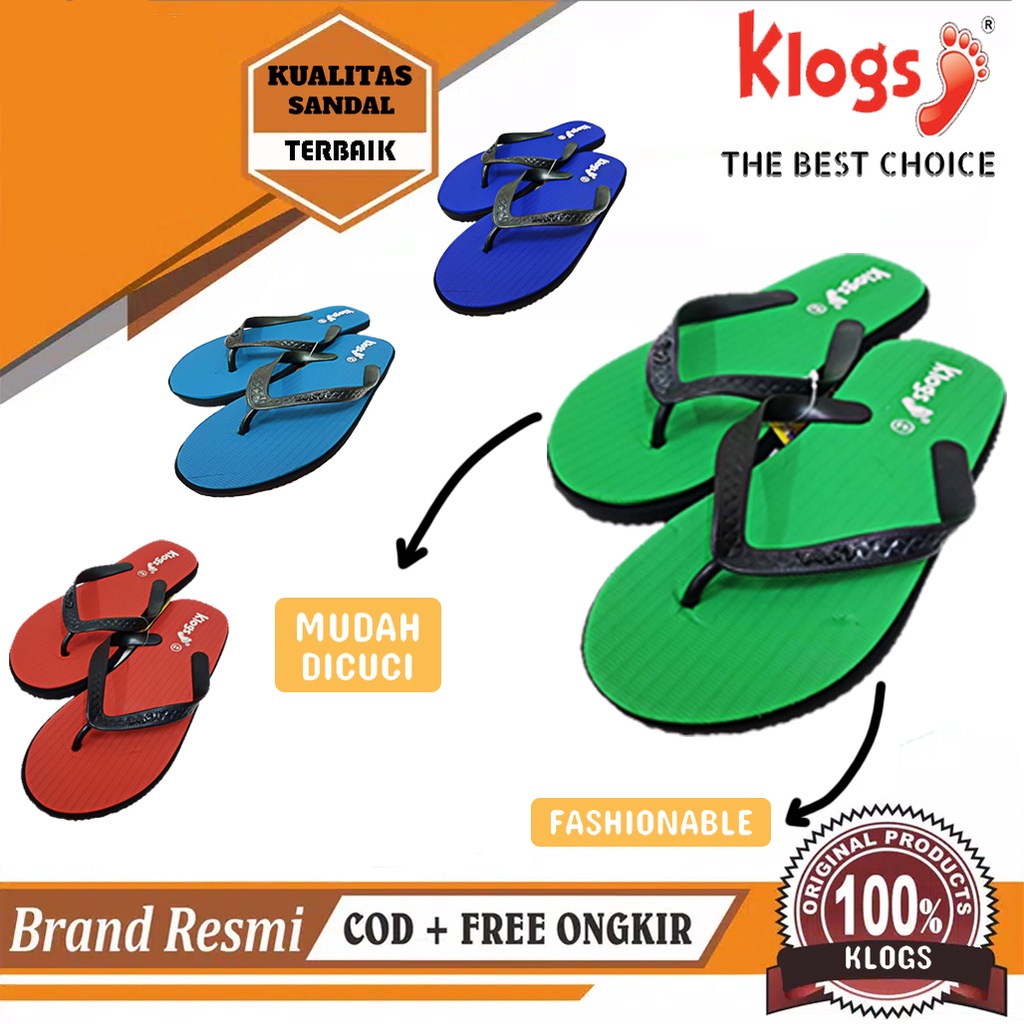 Sandal Jepit/ Sandal Japit/ Sandal Klogs Cowok KL-1220