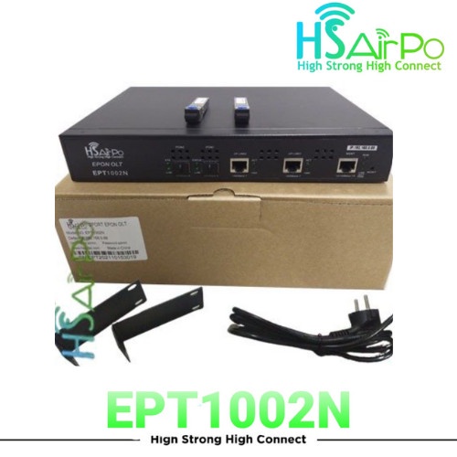 HSAIRPO EPT1002N EPON OLT 2PON EPON OLT 2SFP PON ports with 2 PX20xxx S
