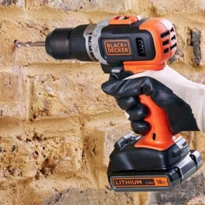bor batrai black decker 18V BCD003C1 drill cordless black decker