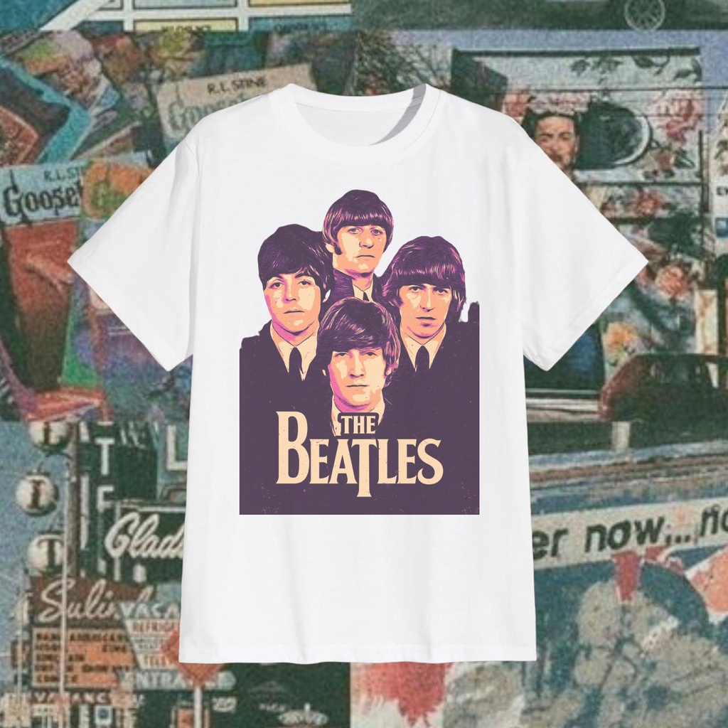 HAPI BASIC "THE BEATLES" T-Shirt | Regular T-shirt | Stone Wash | Kaos OG VINTAGE THE BEATLES Band T
