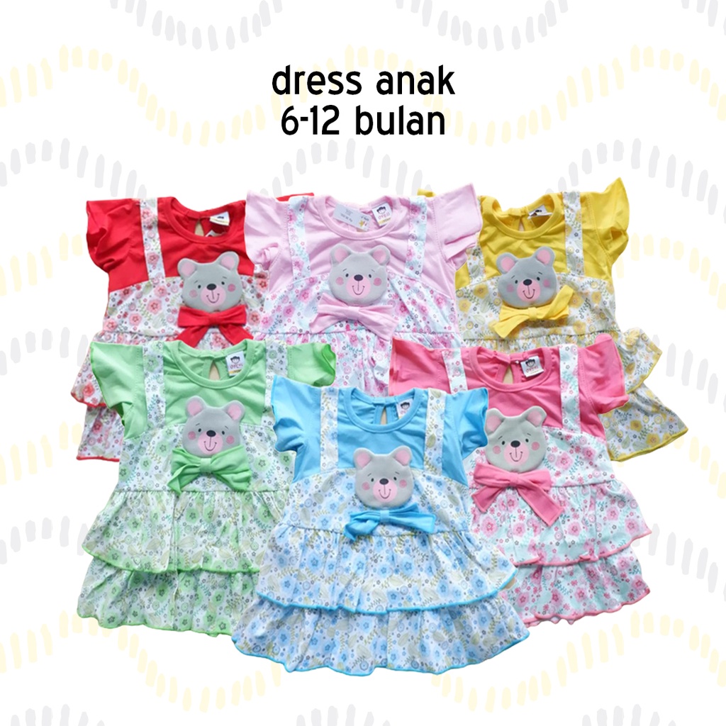 Oyuki Dress Anak Bayi Cewek | Set Baju Bayi Girl Perempuan