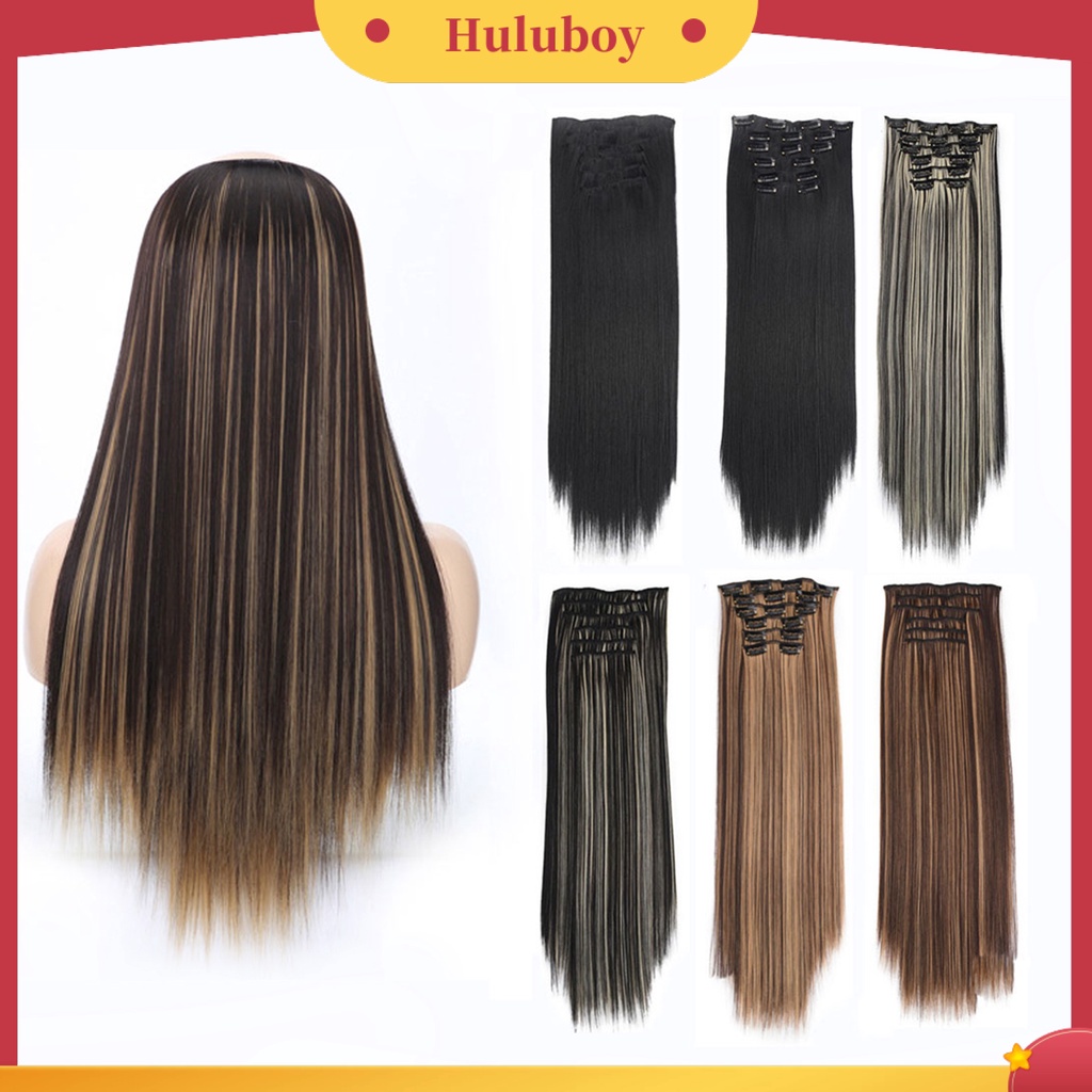 Wig Rambut Palsu Wanita Model Panjang Lurus Tahan Panas