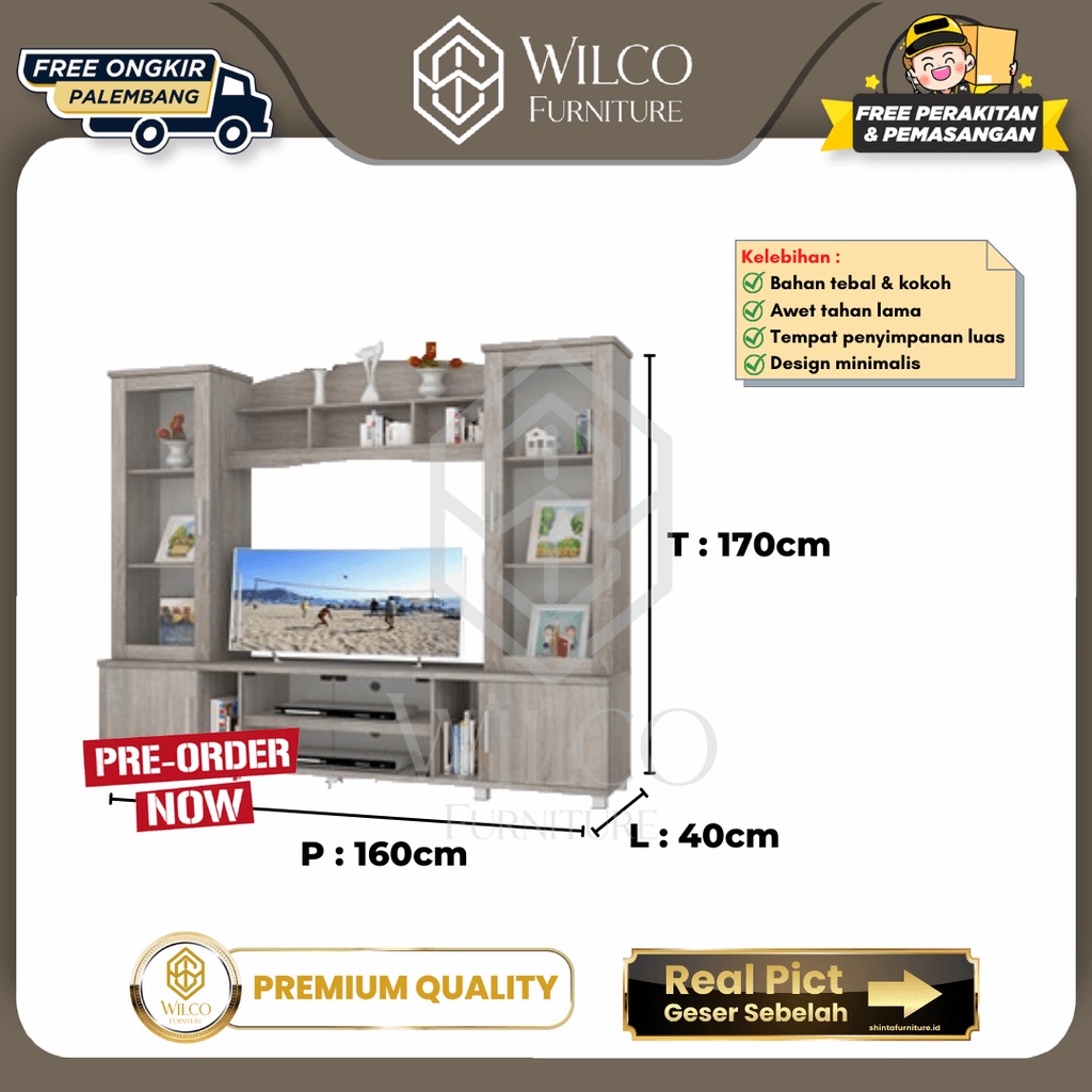 Rak TV / Rak Pajangan / Lemari Rak TV / Meja TV Minimalis Modern