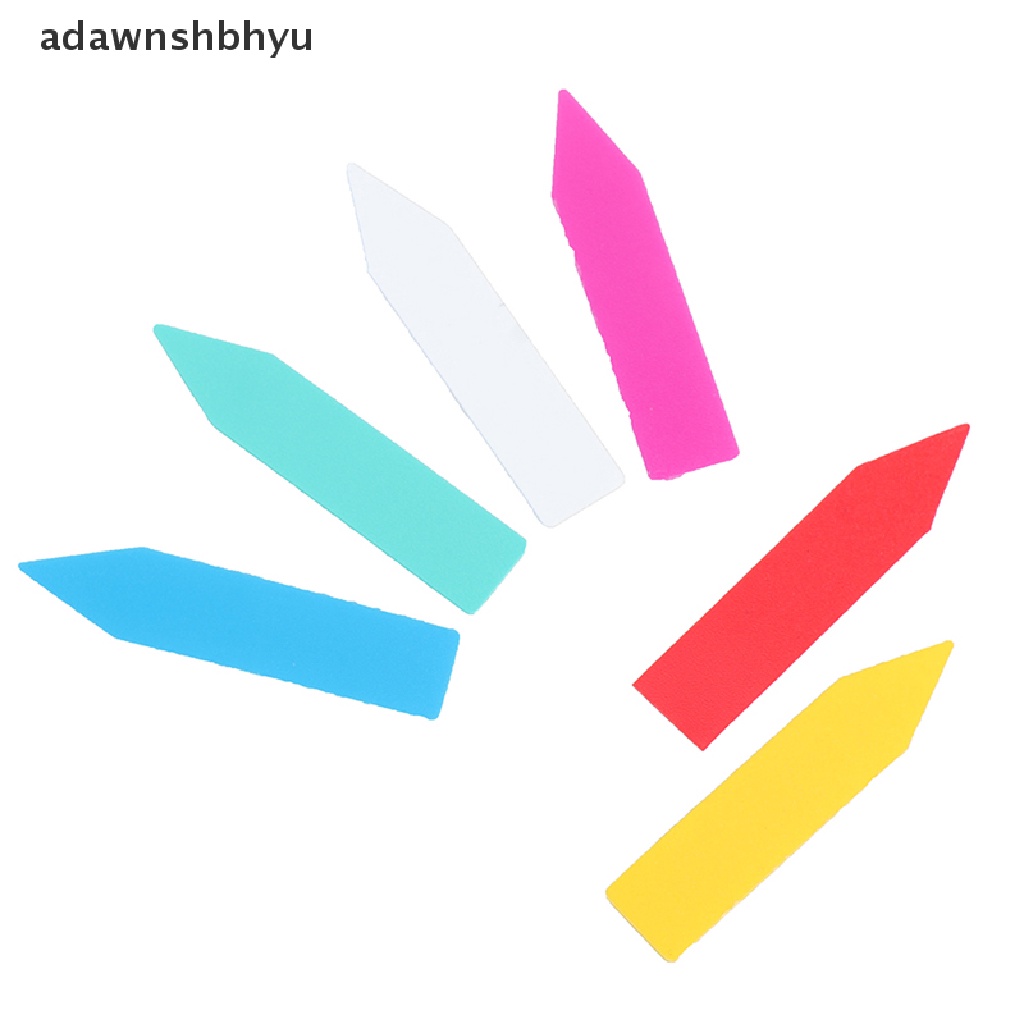 Adawnshbhyu 100pc 5*1cm Label Tanaman Indoor Name Tag Plastik Multicolors ID