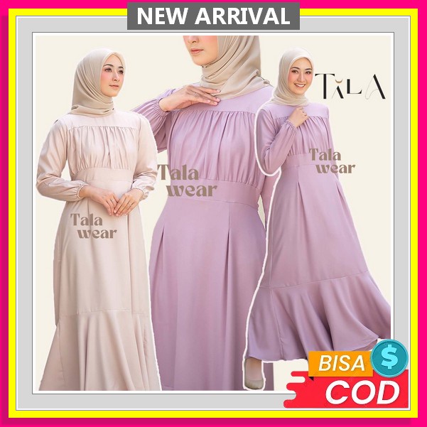 Zoyya Dress Muslim / Gamis Wanita Muslim / Gamis Tulle Premium / Long Dress Kondangan Dress Emily - 
