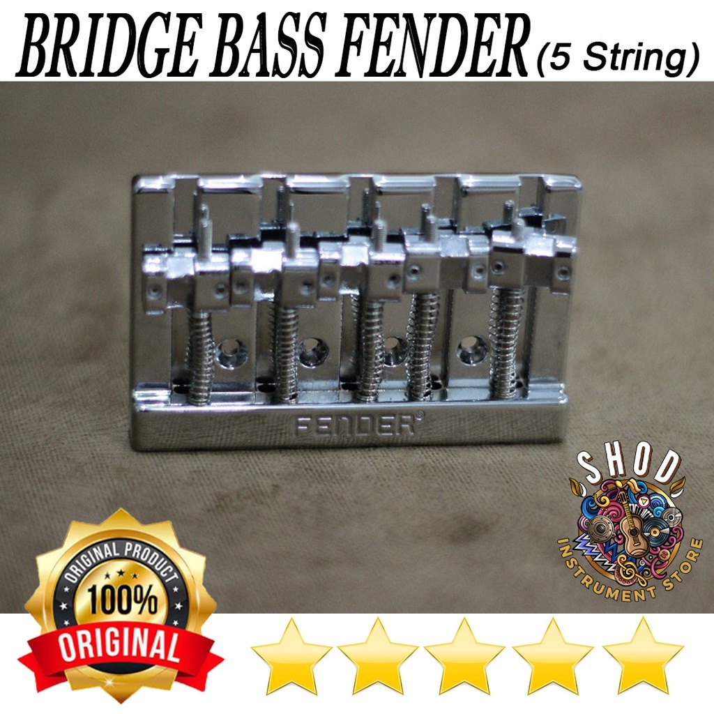BRIDGE BASS FENDER 5 STRINGS ORIGINAL BRASS SADDLE