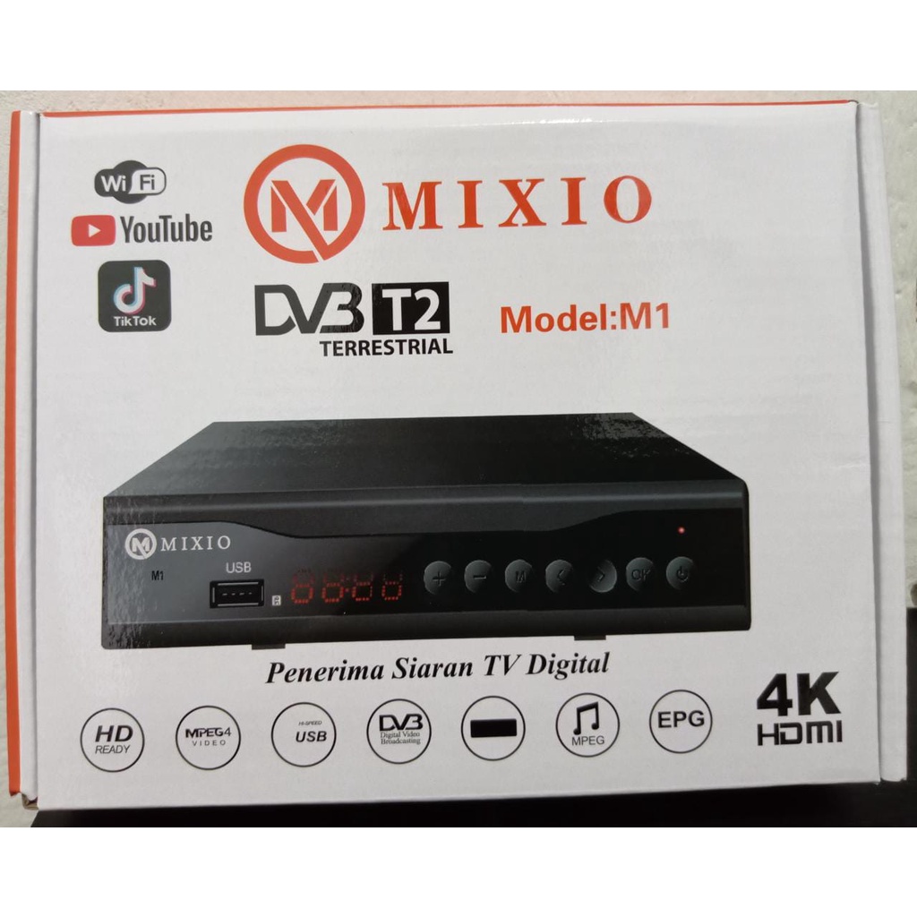 SET TOP BOX STB TV DIGITAL MIXIO M1 DVB T2 / STB TV DIGITAL / SET TOP TV BOX DVB T2 TERMURAH BERKUALITAS / BOX TV DIGITAL / STB DVB T2