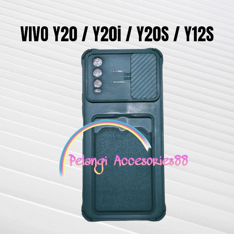 CASE VIVO Y20 / Y20S / Y20i / Y12S CASE SOFTCASE SLEDING WARNA WARNI SLOT CARD