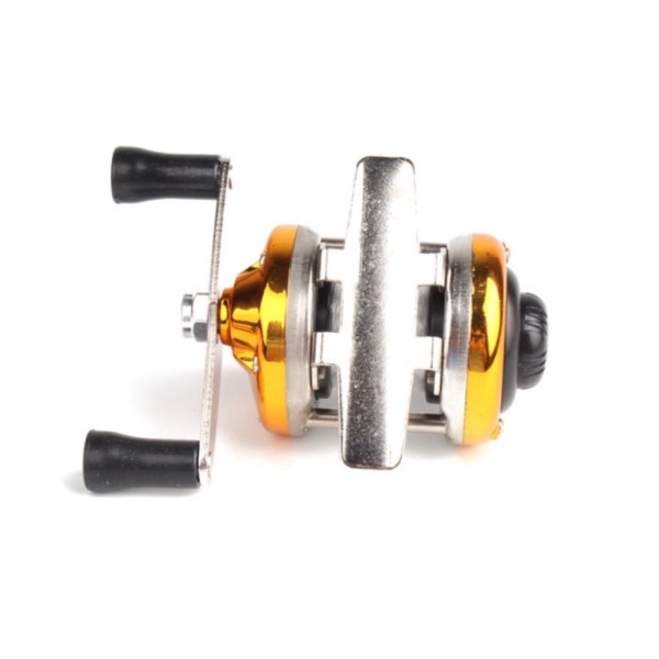 

Jual Mini Reel Pancing Baitcasting Fishing 3.0:1 Gear Ratio 50 M Golden Murah