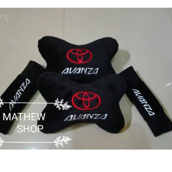 Kualitas Dijamin Bantal Sandar Avanza / Bantal Kepala / Cover Seatbelt Avanza / Bantal Mobil Avanza 