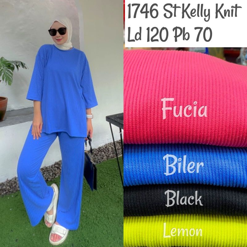 SETELAN CELANA KNIT MODIS/ SET WANITA JUMBO/SETELAN NYAMAN/