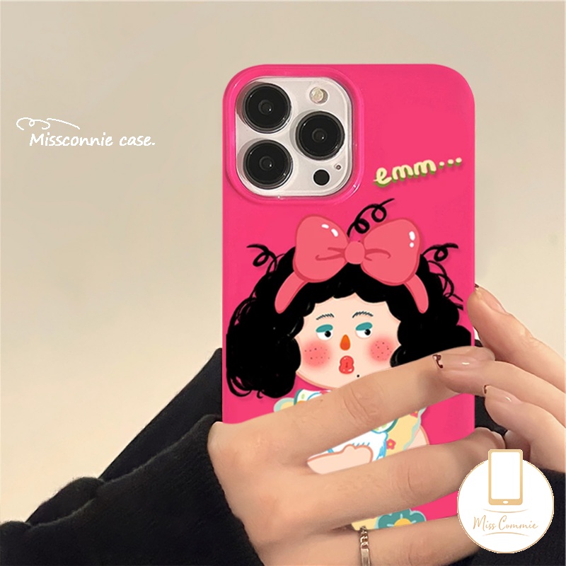 Case Kompatibel Untuk IPhone 7Plus 8Plus XR 11 13 12 14 Pro Max 7 8x XS Max Se2020Mawar Merah Lucu Imut Cewek Glossy Halus Lembut TPU Full Body Pelindung Penutup Belakang