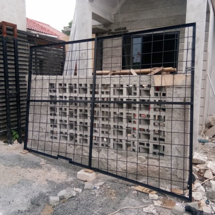 penutup wiremesh atap terbuka