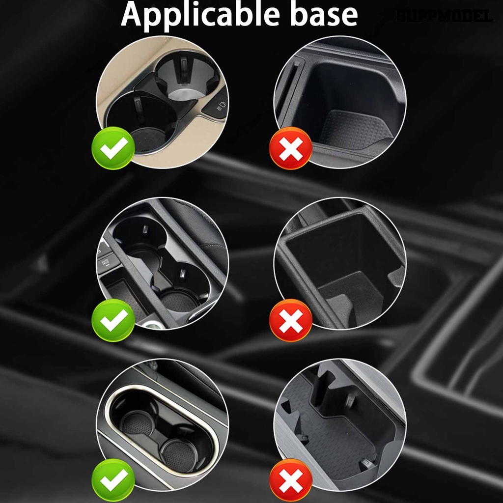 [Dekorasi] Holder Telepon Mobil Stabilitas Tinggi Dapat Diputar Kapasitas Beban Kuat Anti Gores Anti-Geser Yang Dapat Dilepas Operasi Satu Tangan 2-in-1 Car Cup Phone Holder Car Supplies