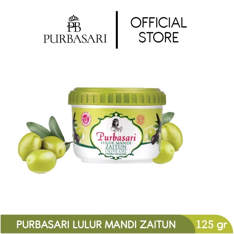 PURBASARI LULUR MANDI MINYAK ZAITUN / OLIVE OIL BODY SCRUB