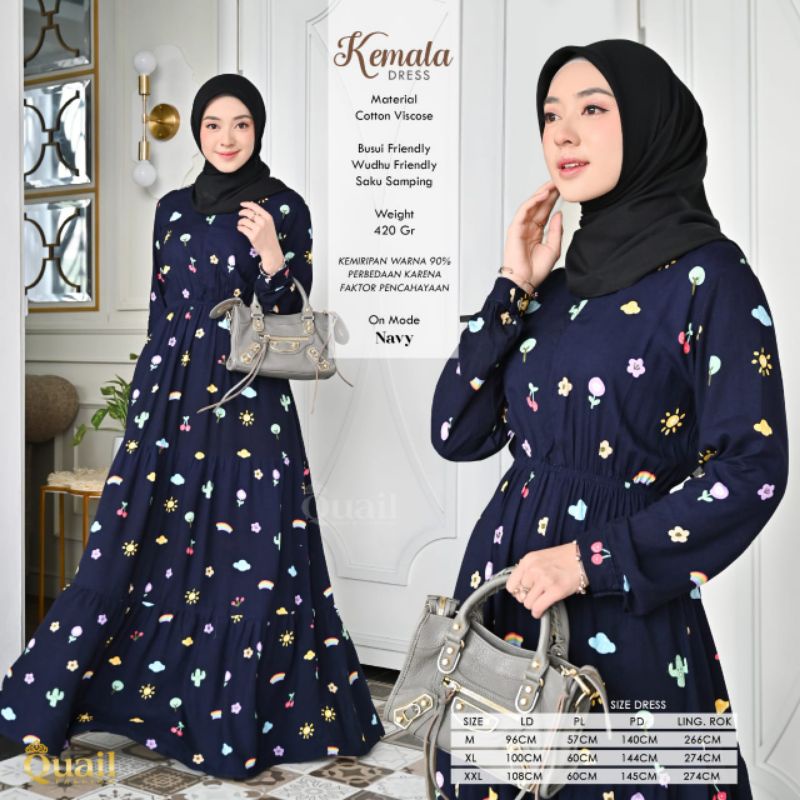 Kemala Gamis QuaiL Hijab