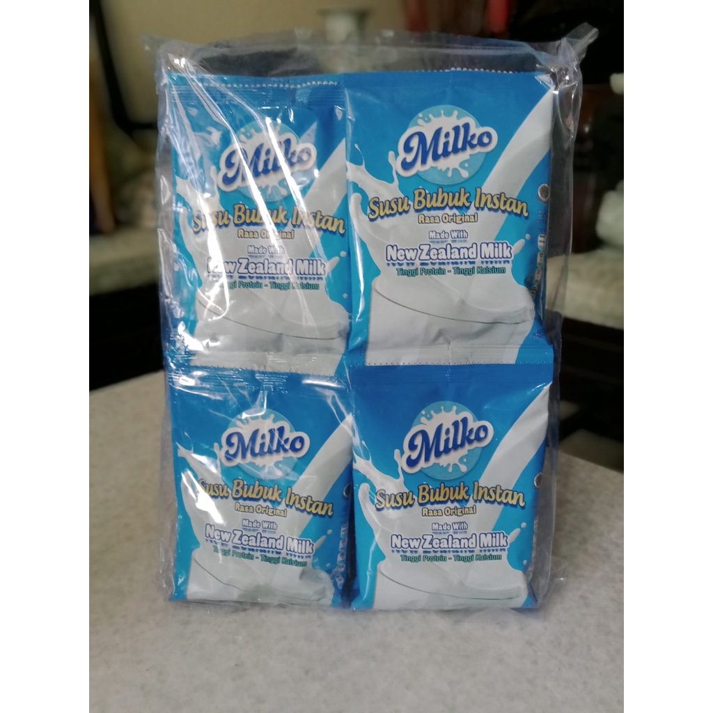 Susu Milko Bubuk Instant Sachet Original | Plain 27 gr (Harga Satuan)
