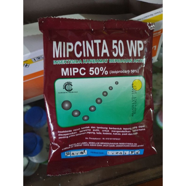 mipcinta 50 wp 100gr obat hama ulat dan belalang pada tanaman jagung