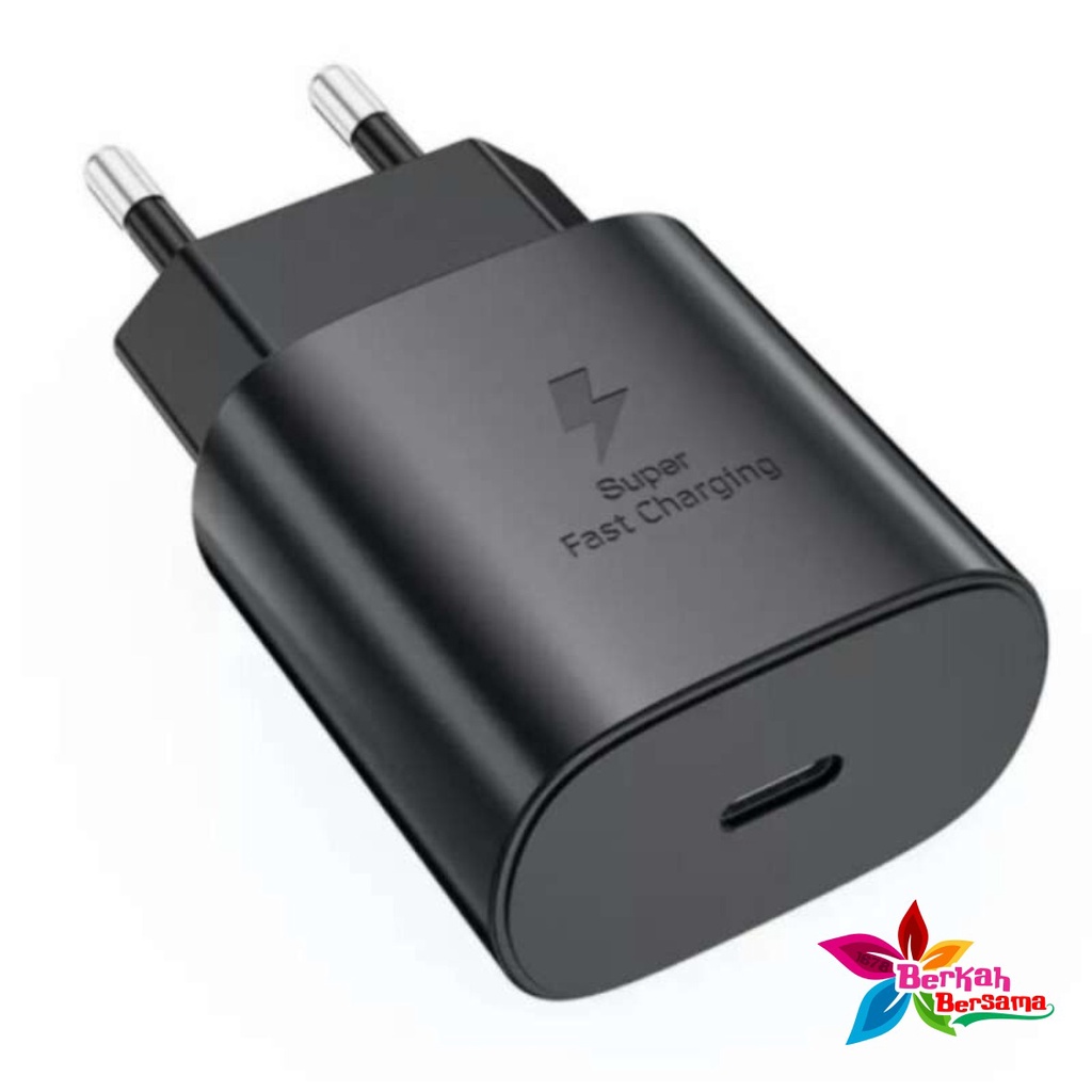 daptor Kepala batok Charger Casan Samsung Galaxy A33 A53 A73 5G a32 A52 a72 A52S note 10 note 20 S21 S21+ S21 ultra s22 s22ultra z flip 3 z fold 4 25W &amp; 45W Original USB C TO C Super Fast Charging BB7789