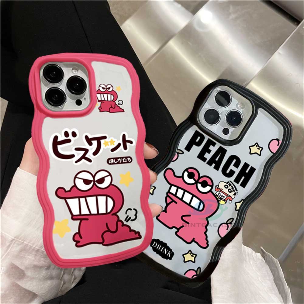 Redmi Note 11S 11 Pro Redmi 10C 10A 9C 9T 9A Note 10 5G Note 10S Note 9 Note8 Poco X3 Pro NFC Kartun Pink Buaya Tepi Melengkung Casing Handphone TPU Binteacase