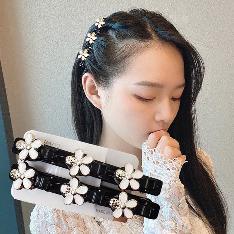 New Double Bangs Hairstyle Make Up Jepit Rambut Bando Untuk Wanita Rambut Band Plastik Tipis Headband Klip Dikepang Alat Rambut