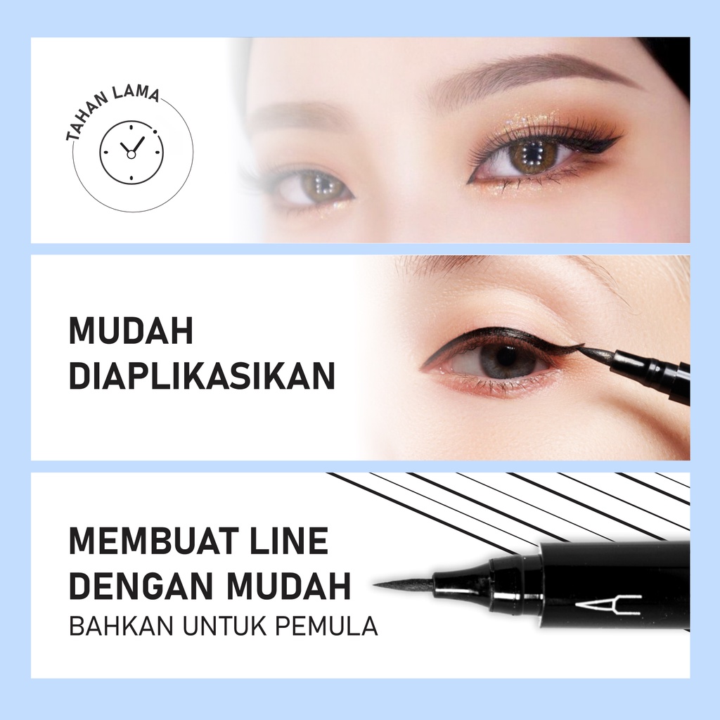 AMY'S DIARY Eyeliner Wing Star Super Slim Easy To Use Waterproof Tahan Lama mudah di gunakan