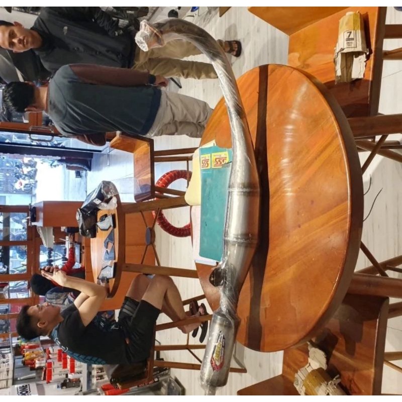 KNALPOT CREAMPIE ORIGINALSUZUKI SATRIA 2 TAK HIU