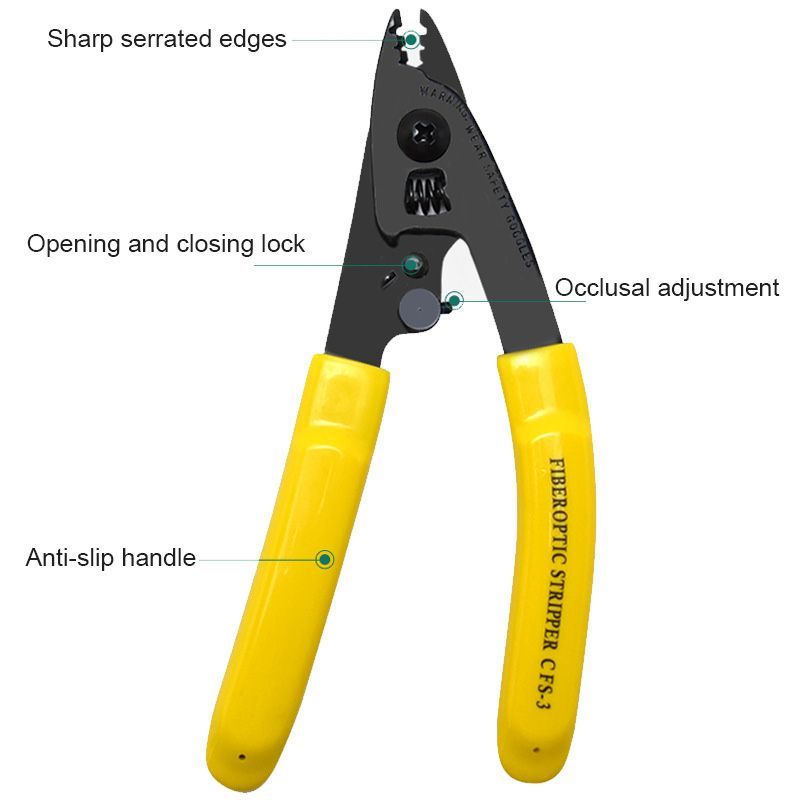 Fiber Optic Stripper 3 Hole Tools Fiber Optik Stripper 3 Hole Pengupas Kabel Fiber Optik