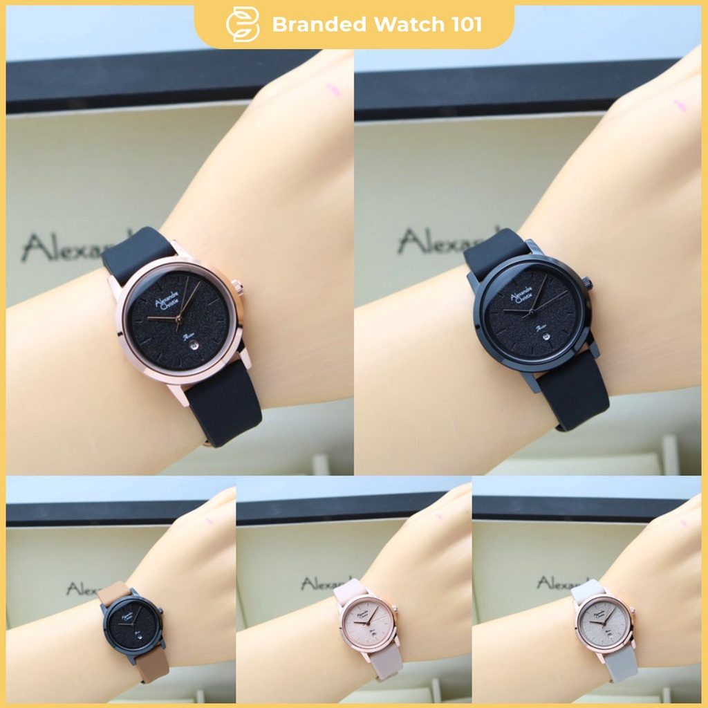 ORIGINAL Jam Tangan Wanita Alexandre Christie AC 2A07 / AC2A07 / 2A07 / AC 2A08 / AC2A08 / 2A08 / AC 2A11 / AC2A11 / 2A11 / AC 2A20 / AC2A20 / 2A20 / AC 2A21 / AC2A21 / 2A21 Garansi Resmi 1 Tahun, Rubber