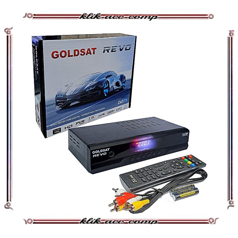 Set Top Box TV Digital Goldsat Revo DVB T2 / STB Receiver TV Digital