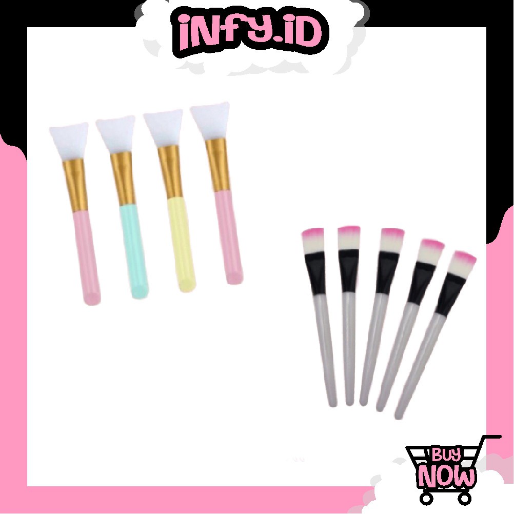 INFY - Kuas Masker Make Up Bulu / Silikon Brush Bening Makeup Masker Per Pcs / Satuan Import Murah R033