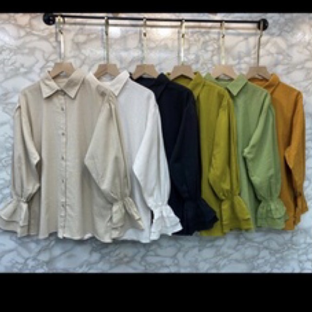 LIVIA TOP / LINEN TOP / KEMEJA LINEN PREMIUM