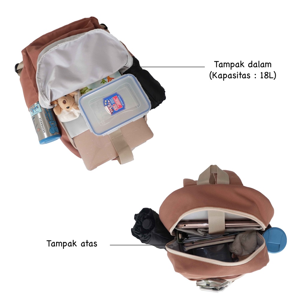 BICBAC TAS RANSEL DUALO PUNGGUNG BAG SEKOLAH TRAVEL TRAVELLING LAPTOP BACKPACK KANVAS CANVAS SERBAGUNA WATERPROOF WATER RESISTANT PRIA WANITA ANAK SD SMP SMA KULIAH UNIVERSITAS ANTI HUJAN AIR ANTIBARET ANTIMALING