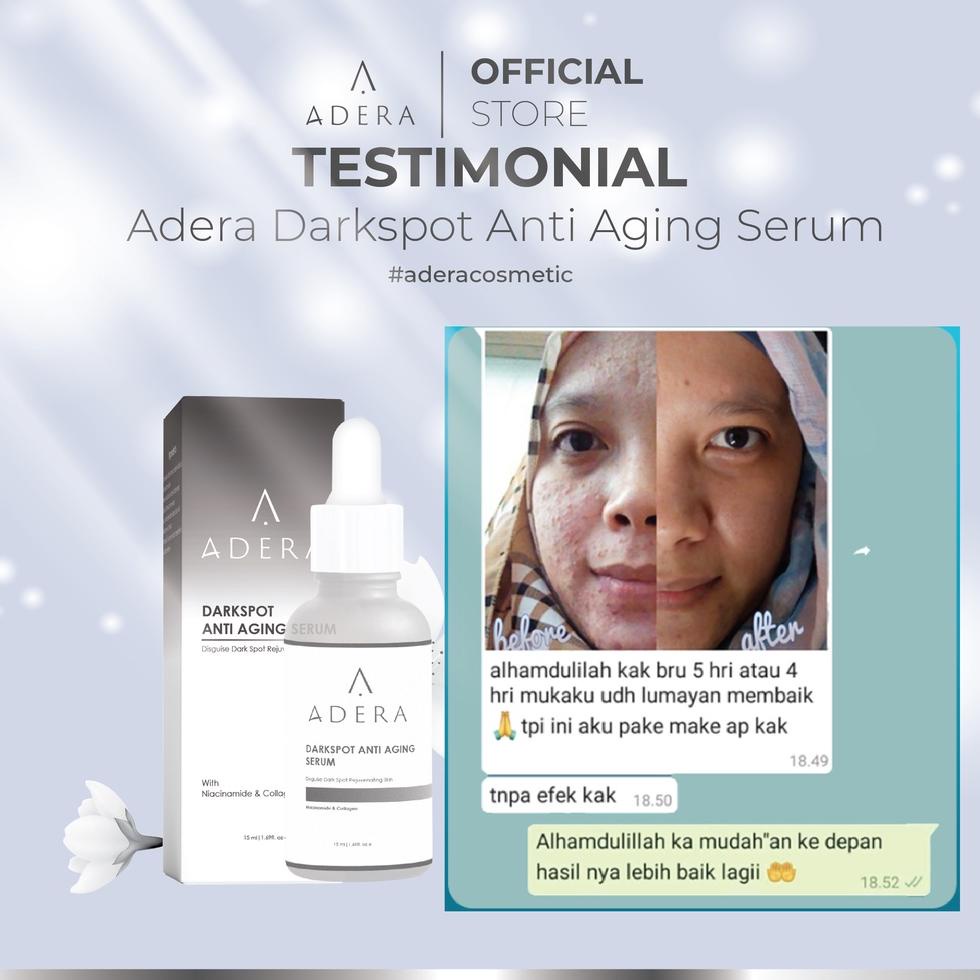 (H-F9F✔) Adera Serum Darkspot Anti Aging Wajah Glowing Skincare Terbaik Untuk Noda Hitam - Adera Beauty amanah