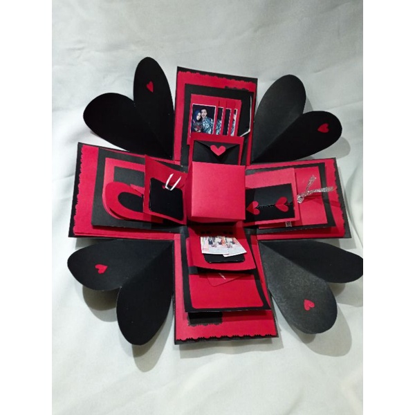 

Explosion box Exploding box Custom Kado Cewek Cowok/Kado Ultah,Wisuda,Annivesarry/