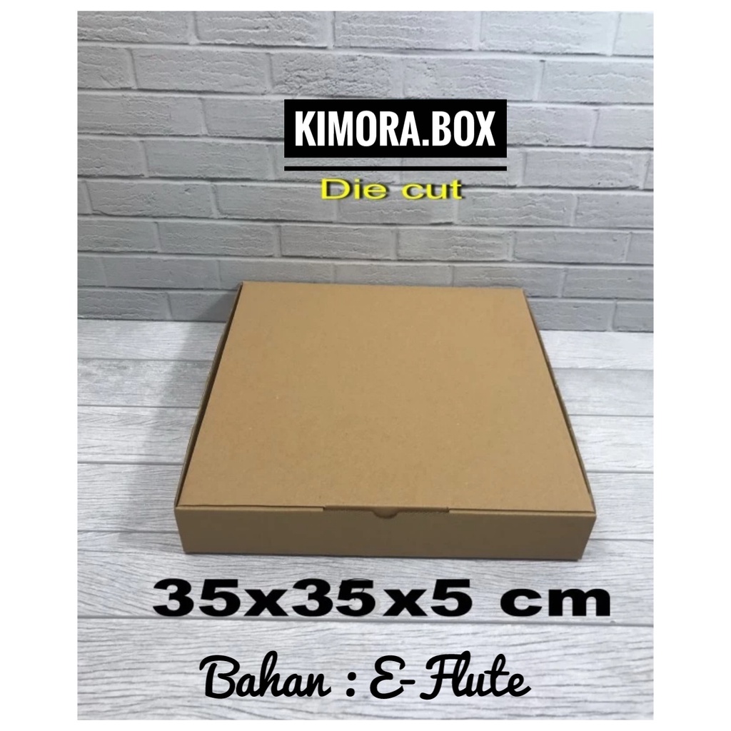 

Kardus karton uk. 35x35x5 cm...die cut box kotak Souvenir, jam -dll