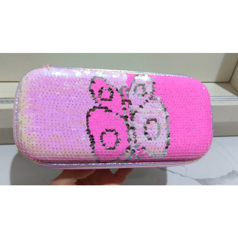 

Kotak Pensil Sequin Pink Susun 3