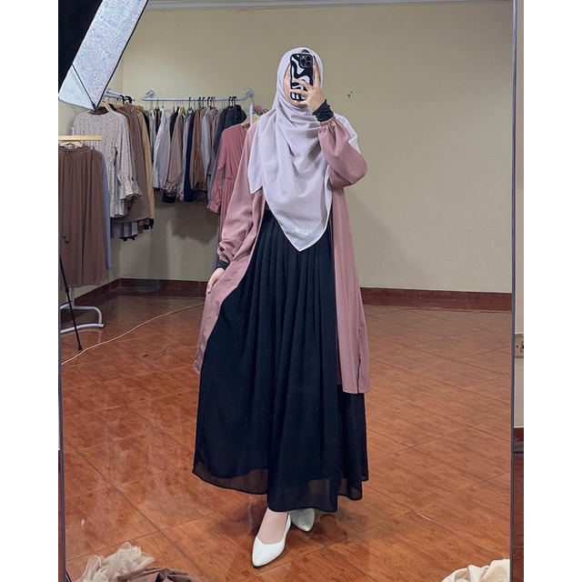 Wilo Skirt - CRT /rok panjang polos/ rok ceruti panjang