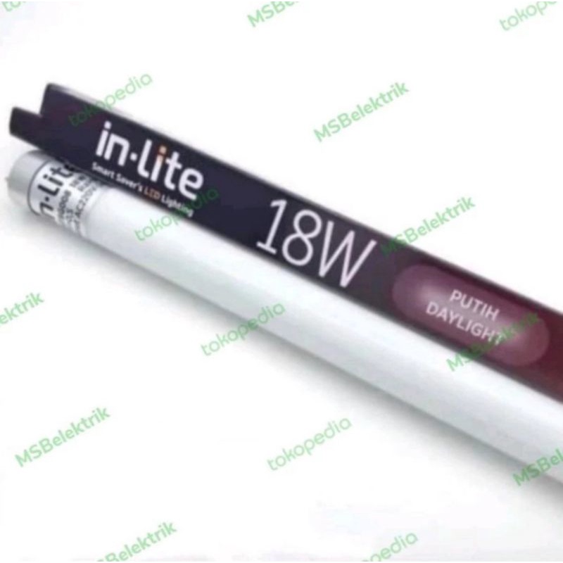 Lampu TL led T8 tube 18w Inlite panjang 120cm cool daylight TL led in-lite 18w