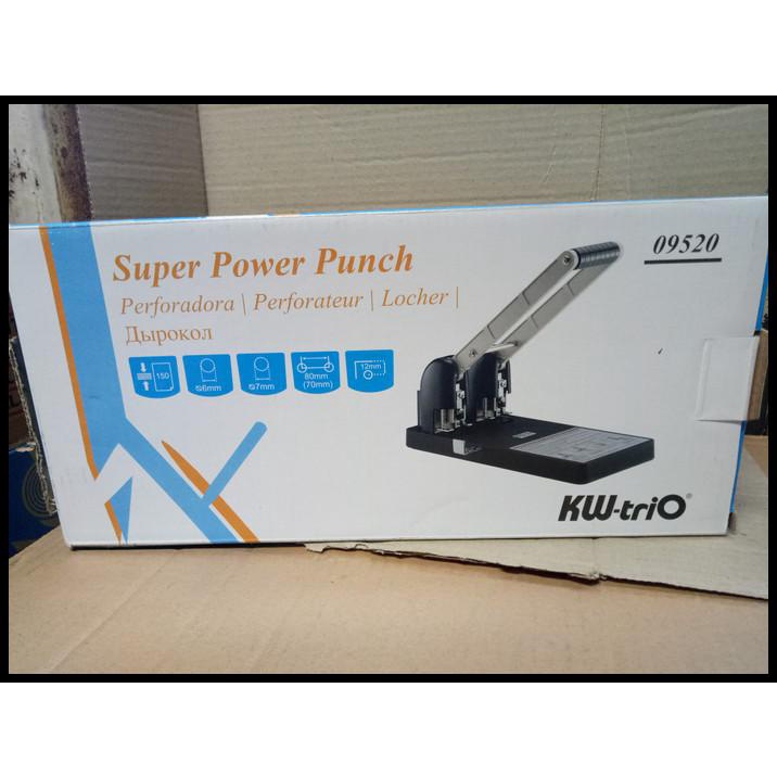

Pembolong Kw-Trio 9520 Super Power Punch 2 Lubang