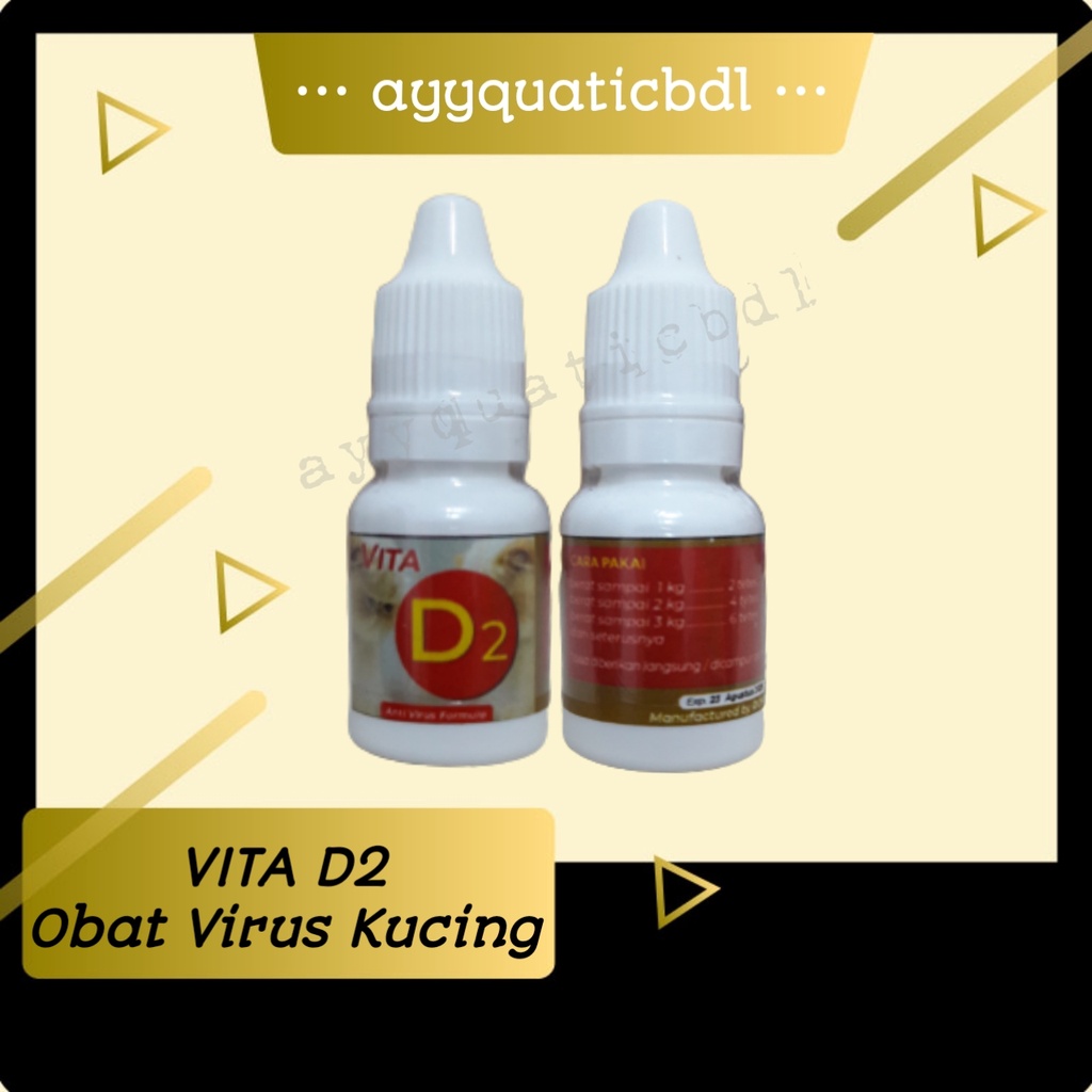 D2 Kucing | Obat Virus Kucing | Obat Virus Panleu Calici Kucing