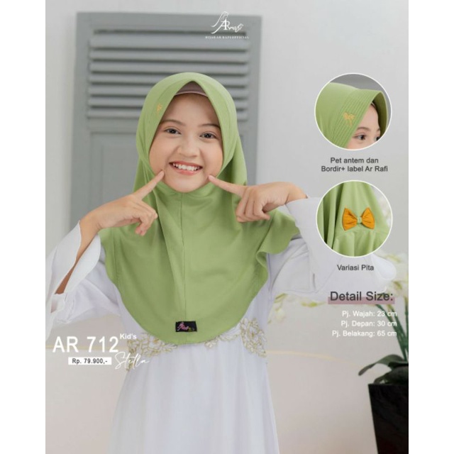 Arrafi 712 Kids hijab kerudung anak Arrafi terbaru