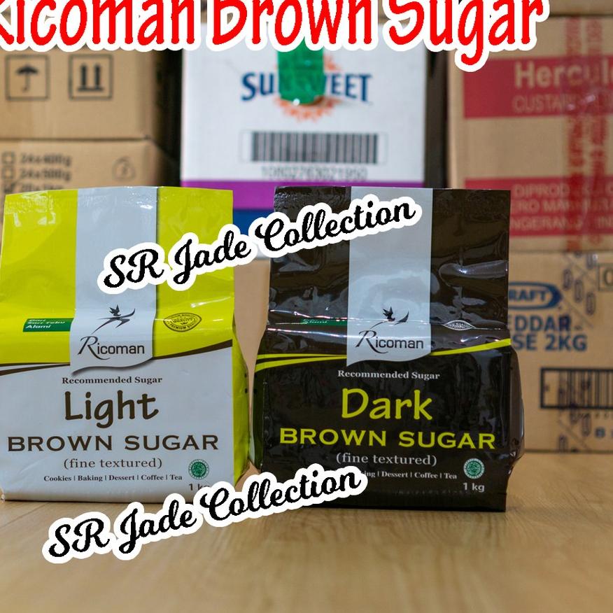 

BAYAR DITEMPAT✔️Ricoman Light Brown Sugar 1Kg Gula|KD8