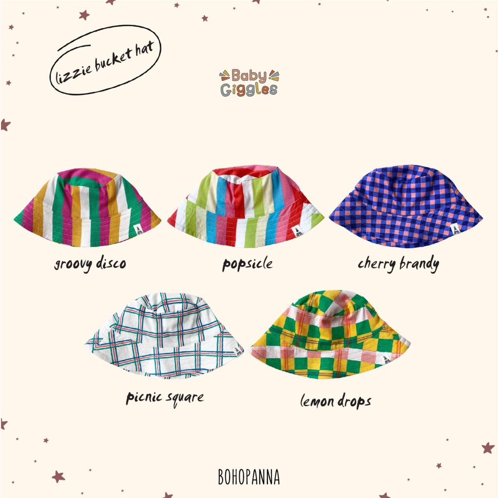 BOHOPANNA LIZZIE BUCKET HAT TOPI ANAK UNISEX
