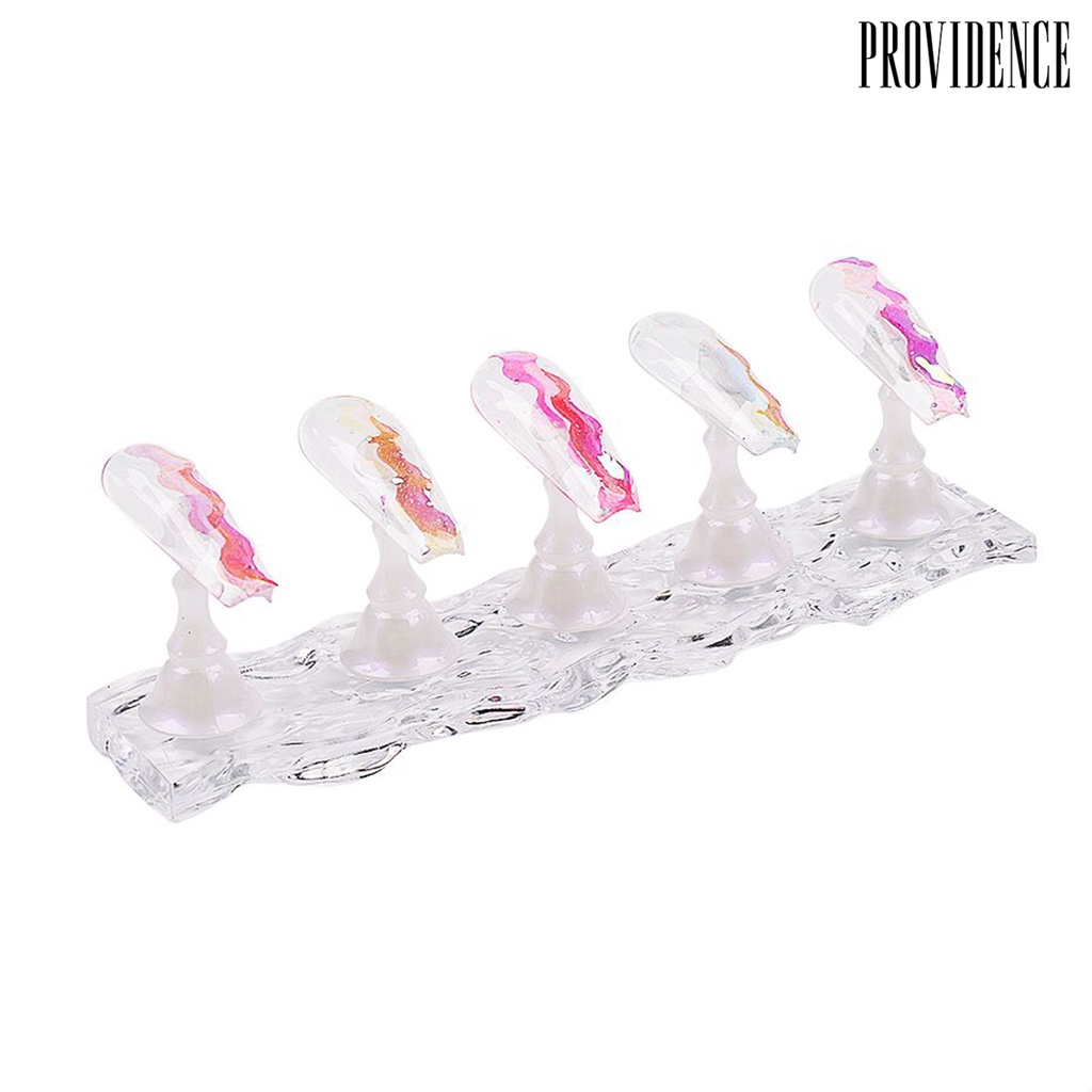 Providence Stand Praktek Kuku Dasar ic Kecil Praktek Kuku Ergonomis Plastik Nail Art Praktek Pajangan Stand Perlengkapan Manicure