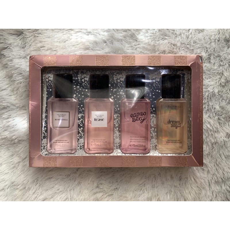 Victoria Secret VS 4 in 1 perfume set (bombshell, tease, eav so sexy, dream angel) gift set [SHARING