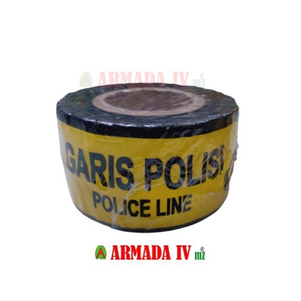 Police Line DILARANG MELINTAS GARIS POLISI Kuning 3inch x 500m